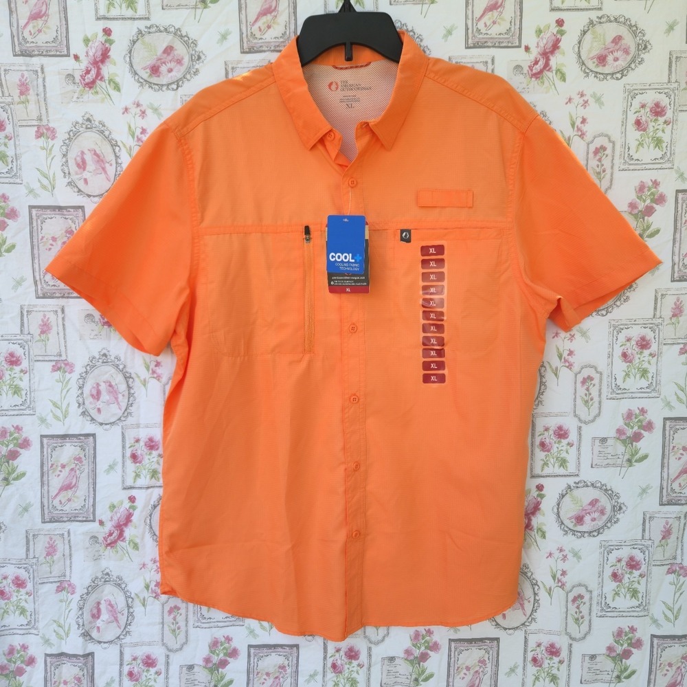 The American Outdoorsman NWT Mens XL Fishing Shirt Moisture-Wicking 40 UPF